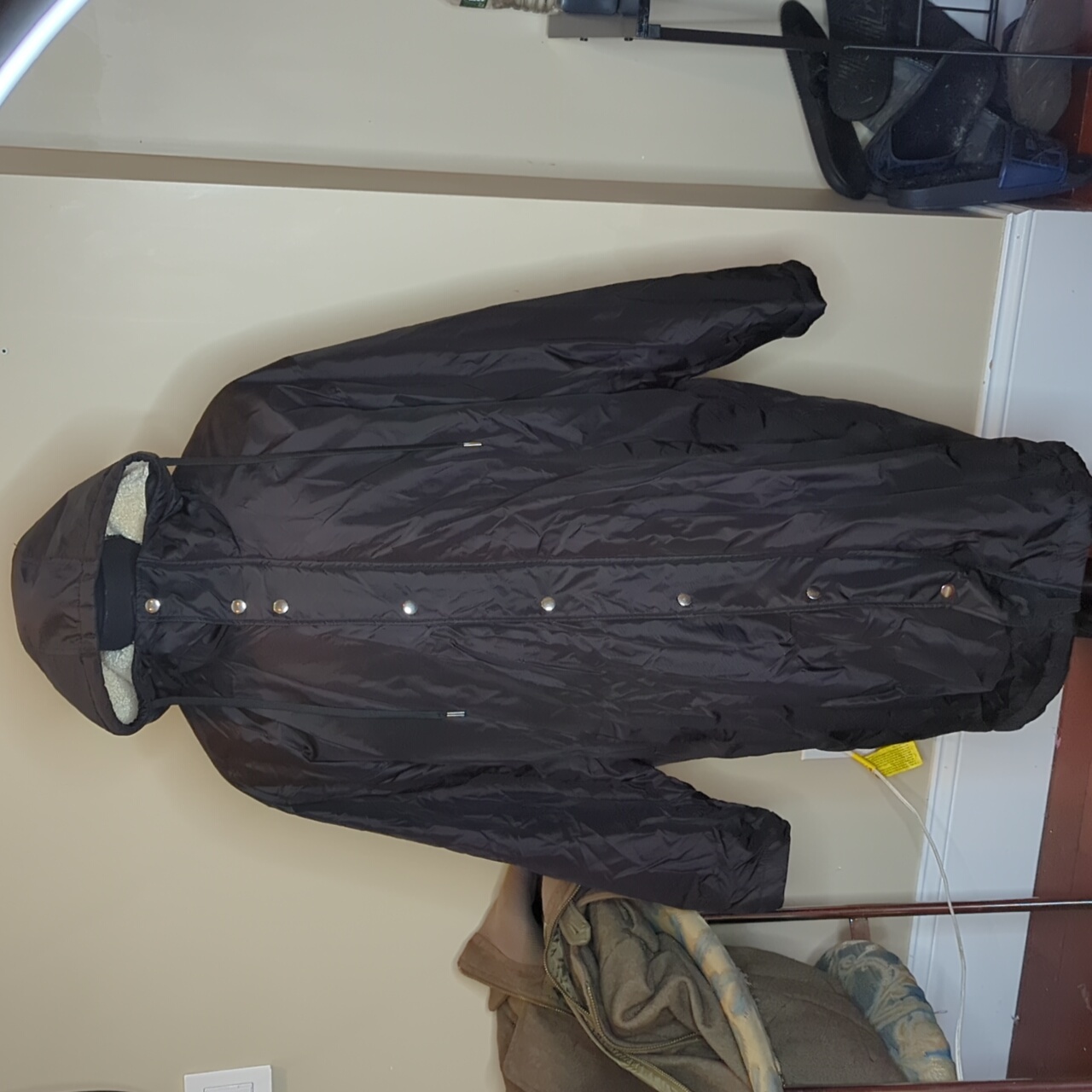 Long Shearling Lined Jacket
